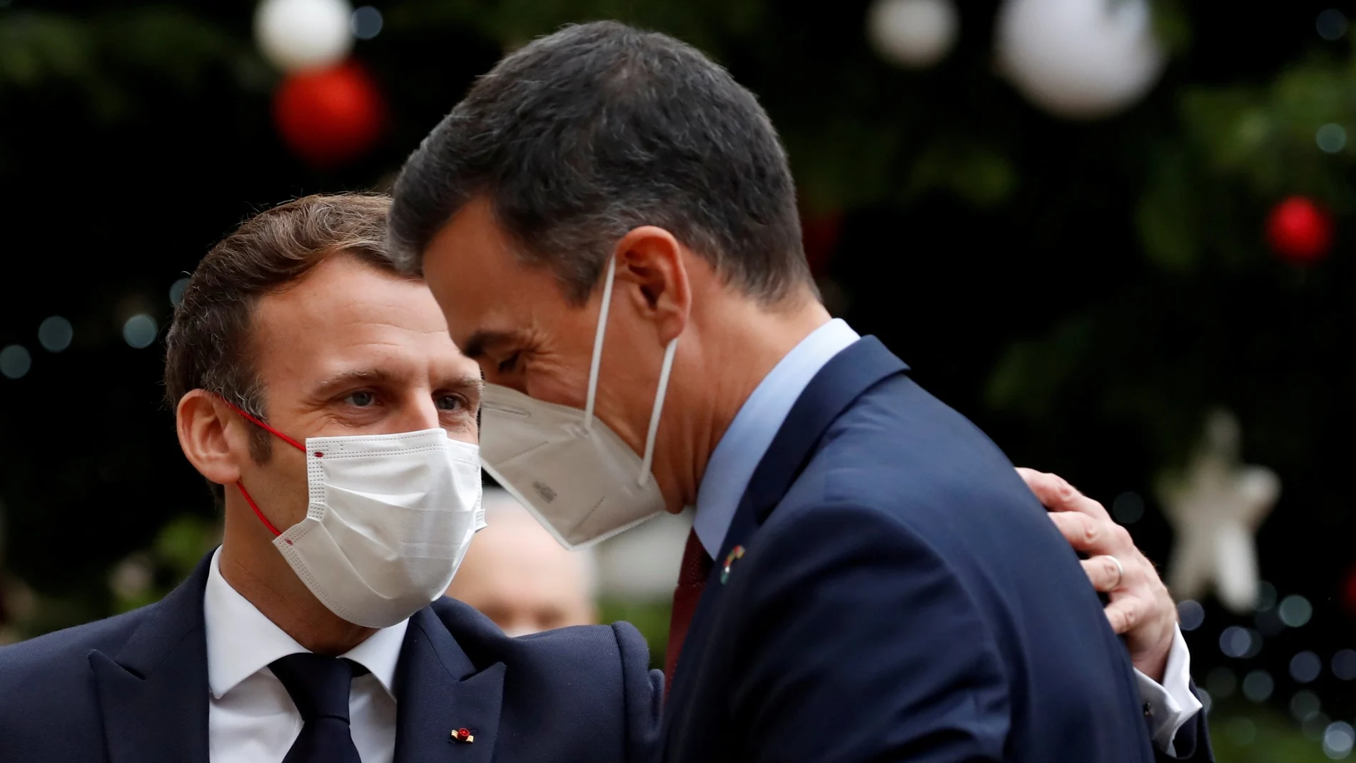 Emmanuel Macron y Pedro Sanchez en el Palacio del Elíseo este lunes