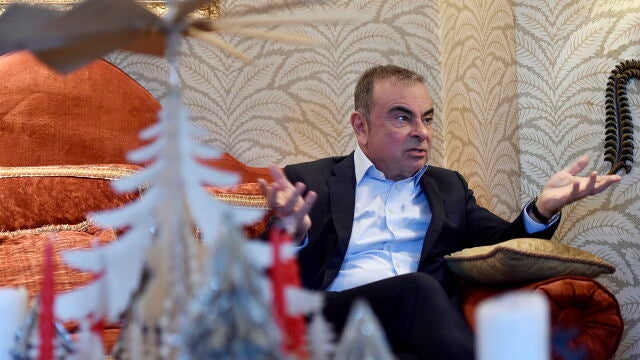 Carlos Ghosn durante una entrevista en Beirut, el pasado 16 de diciembre