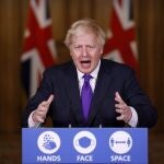 El primer ministro británico Boris Johnson