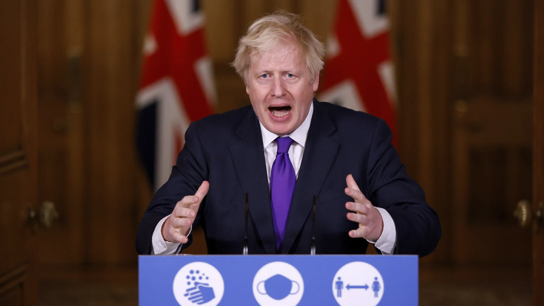 El primer ministro británico Boris Johnson