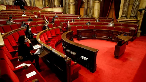 El Parlament, durante la última sesión plenaria de la legislatura.