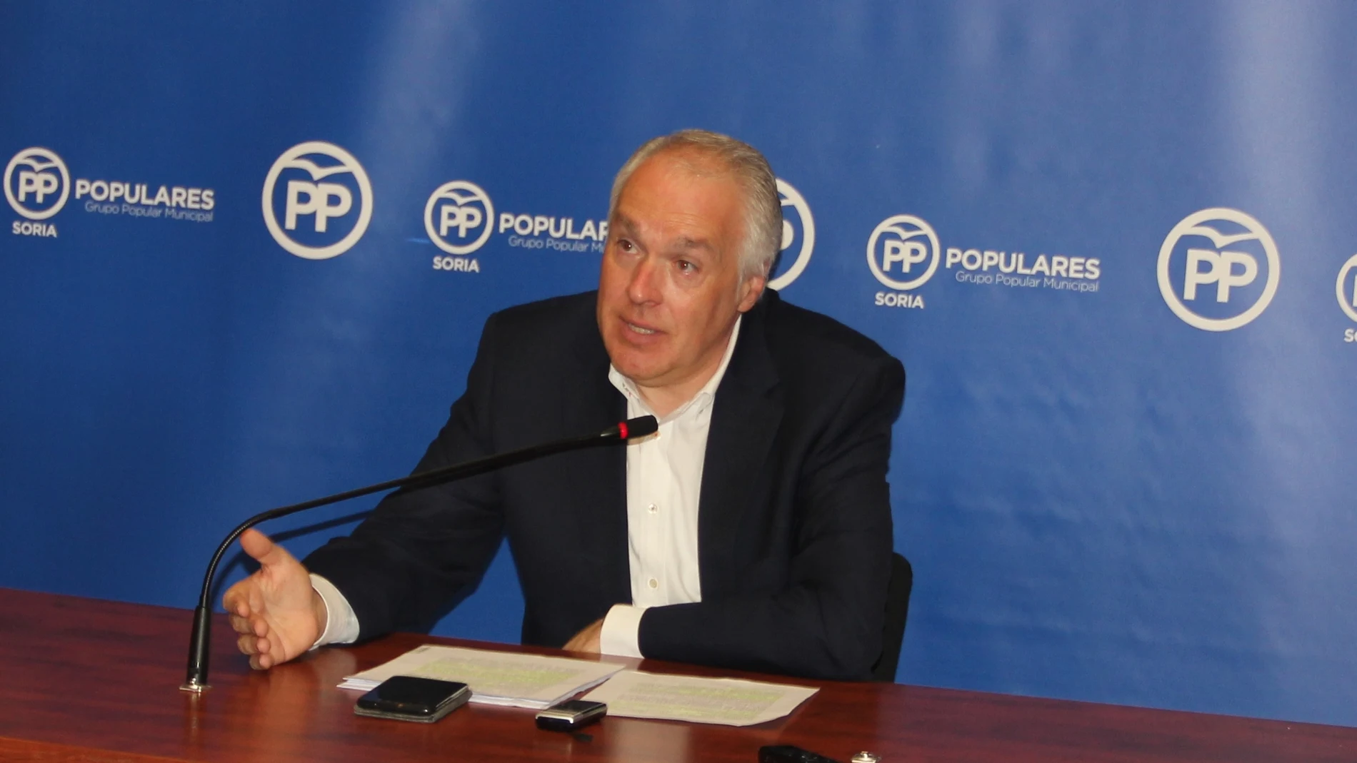 El portavoz de Partido Popular en el ayuntamiento, Javier Muñoz Remacha