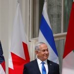 El primer ministro israelí, Benjamin Netanyahu, durante la firma de los Acuerdos de Abraham en Washington