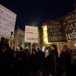 Concentración de hosteleros reclamando ayudas directas