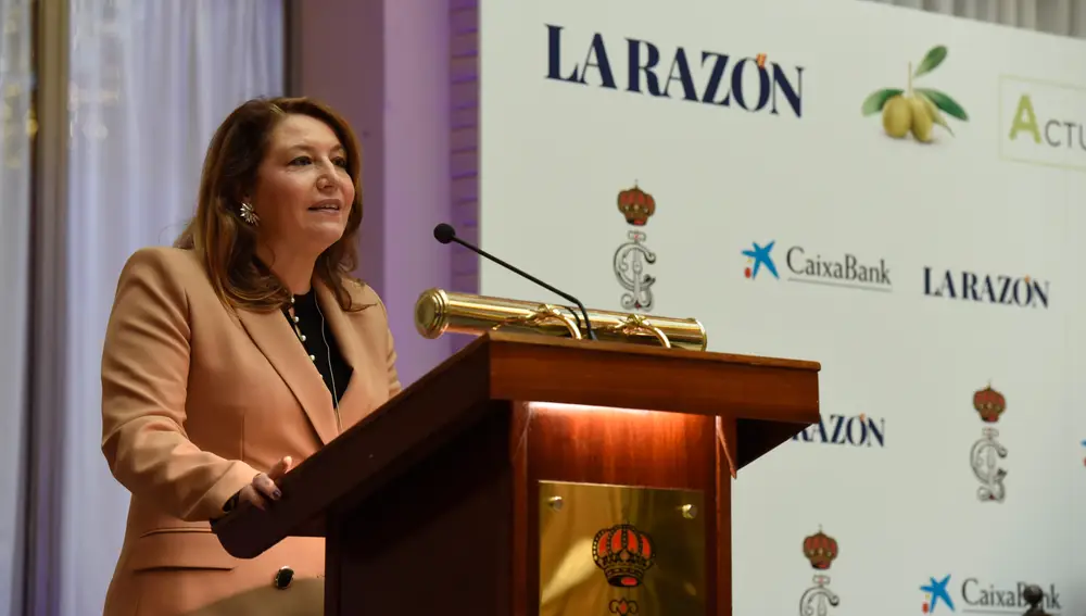La consejera de Agricultura, Ganadería, Pesca y Desarrollo Sostenible de la Junta de Andalucía, Carmen Crespo, durante su intervención