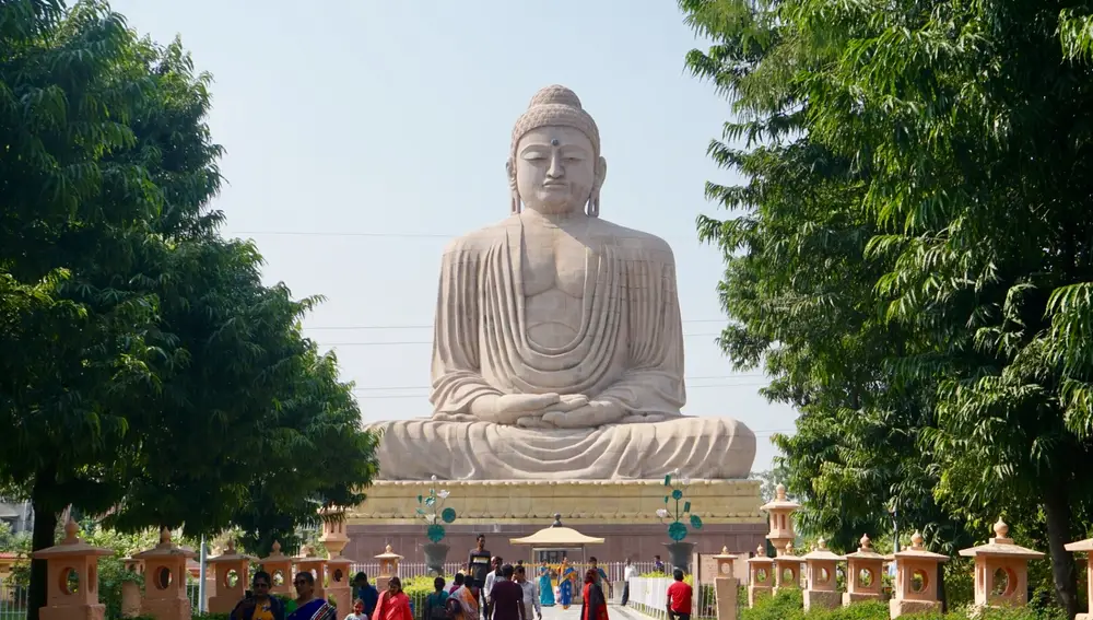 Gran Buda de Bodh Gaya, en India.