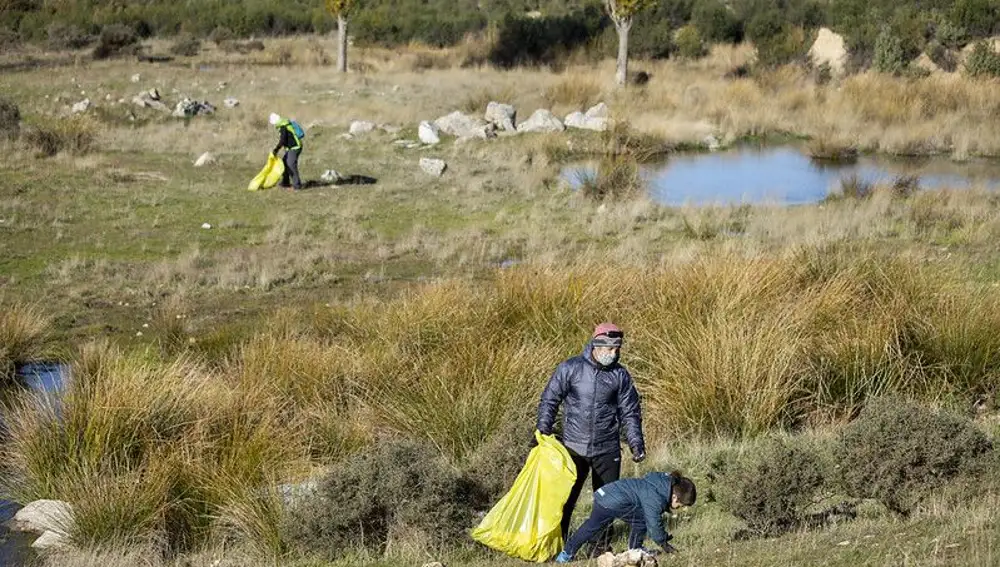 Recogida de basuraleza en Castilla y león