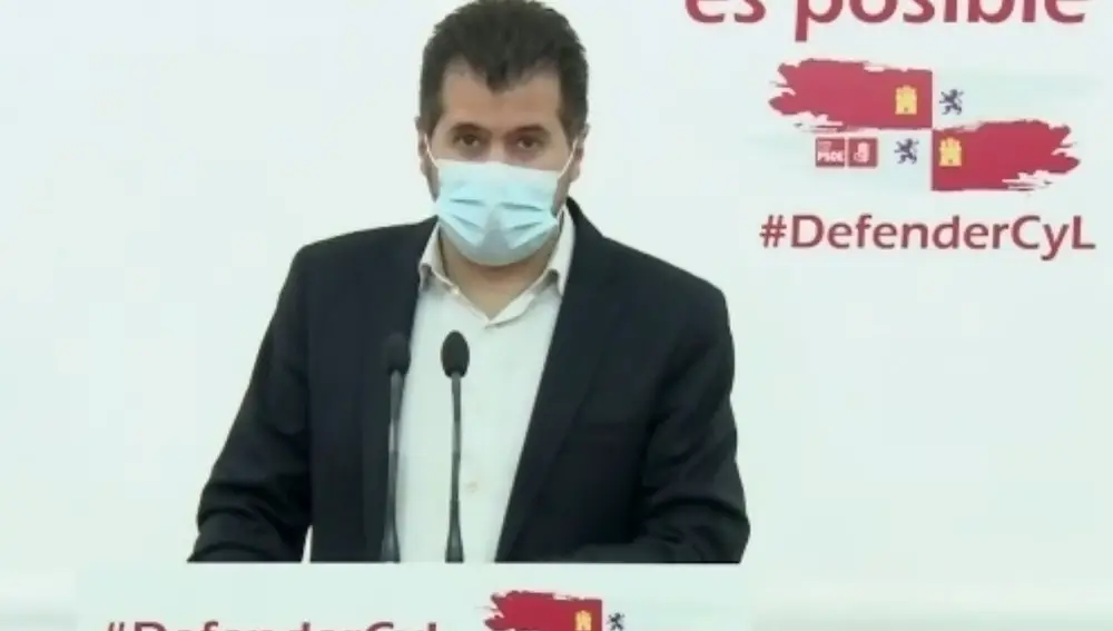 Luis Tudancia, durante su comparecencia para hacer balance del año y previsiones de futuro.EUROPA PRESS.23/12/2020
