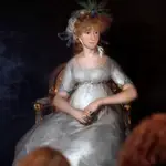 Vista del cuadro &quot;La condesa de Chinchón&quot; de Francisco de Goya durante la presentación de su restauración en un acto celebrado el miércoles en el Museo del Prado