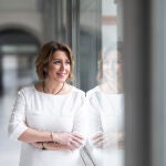 La secretaria general del PSOE-A, Susana Díaz, en una entrevista con Europa Press