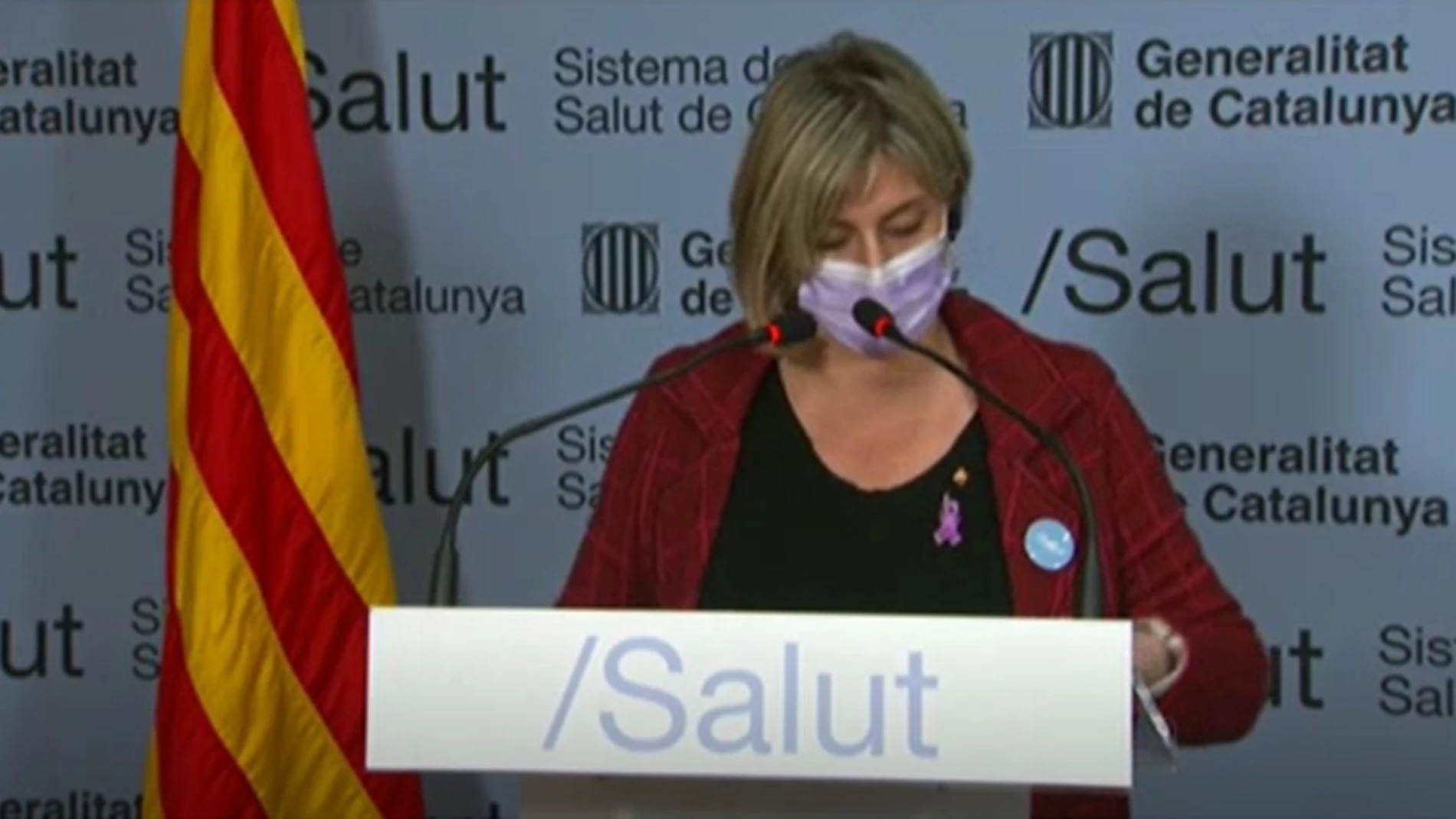 La consellera de Salud de la Generalitat, Alba Vergés, en rueda de prensa telemáticaEUROPA PRESS28/12/2020