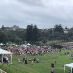 Imagen de la macrofiesta en una playa de Sídney