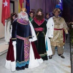 Melchor, Gaspar y Baltasar en su visita el año pasado a Pozuelo de Alarcón.
