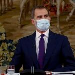 El Rey Felipe VI también ha tenido que adaptar su agenda a las circunstancias especiales de la pandemia