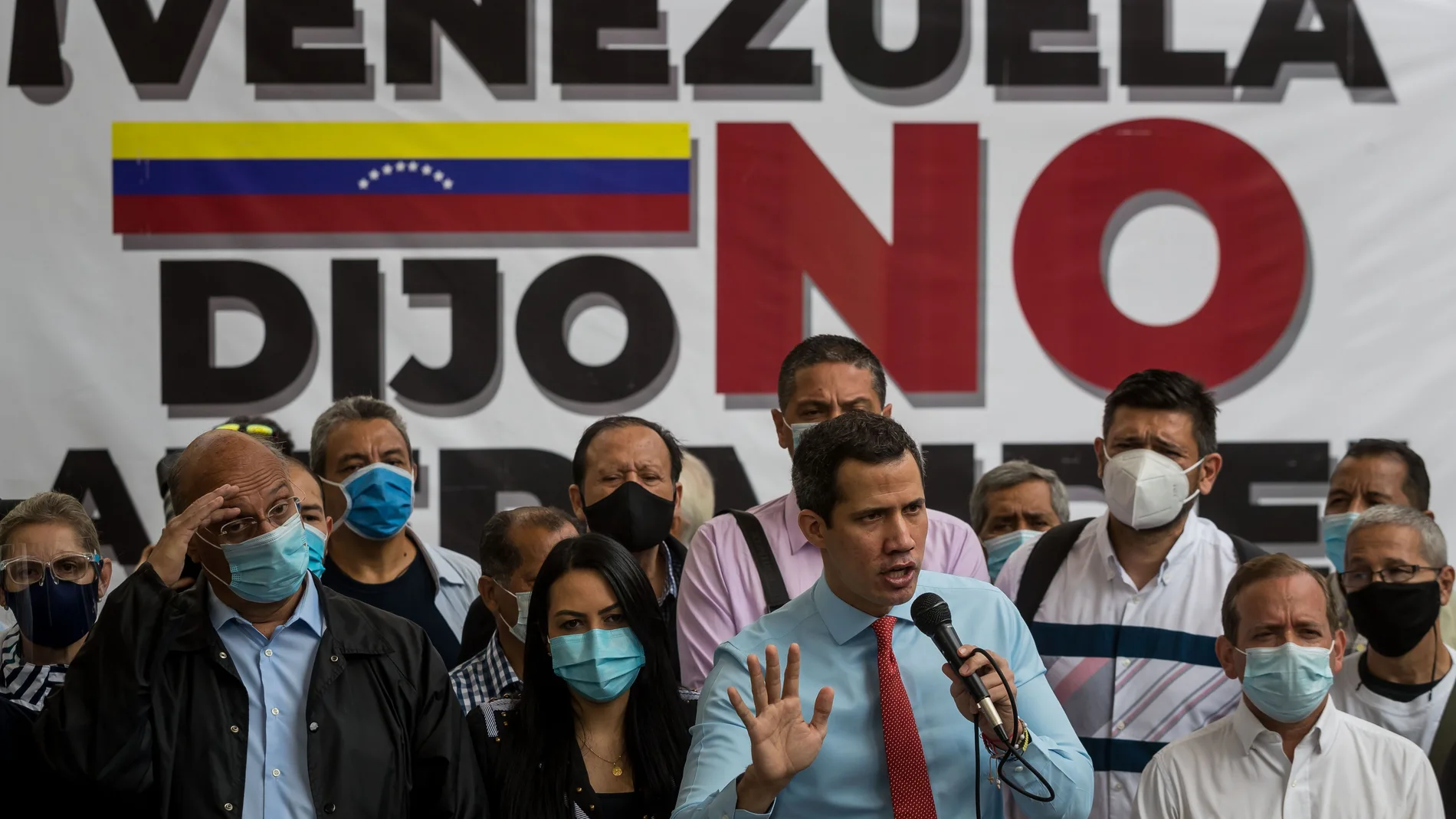 El presidente de la Asamblea Nacional Juan Guaidó