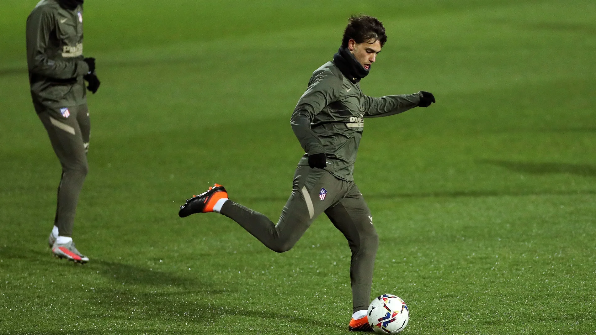 Joao Félix en un entrenamiento del Atlético de Madrid.