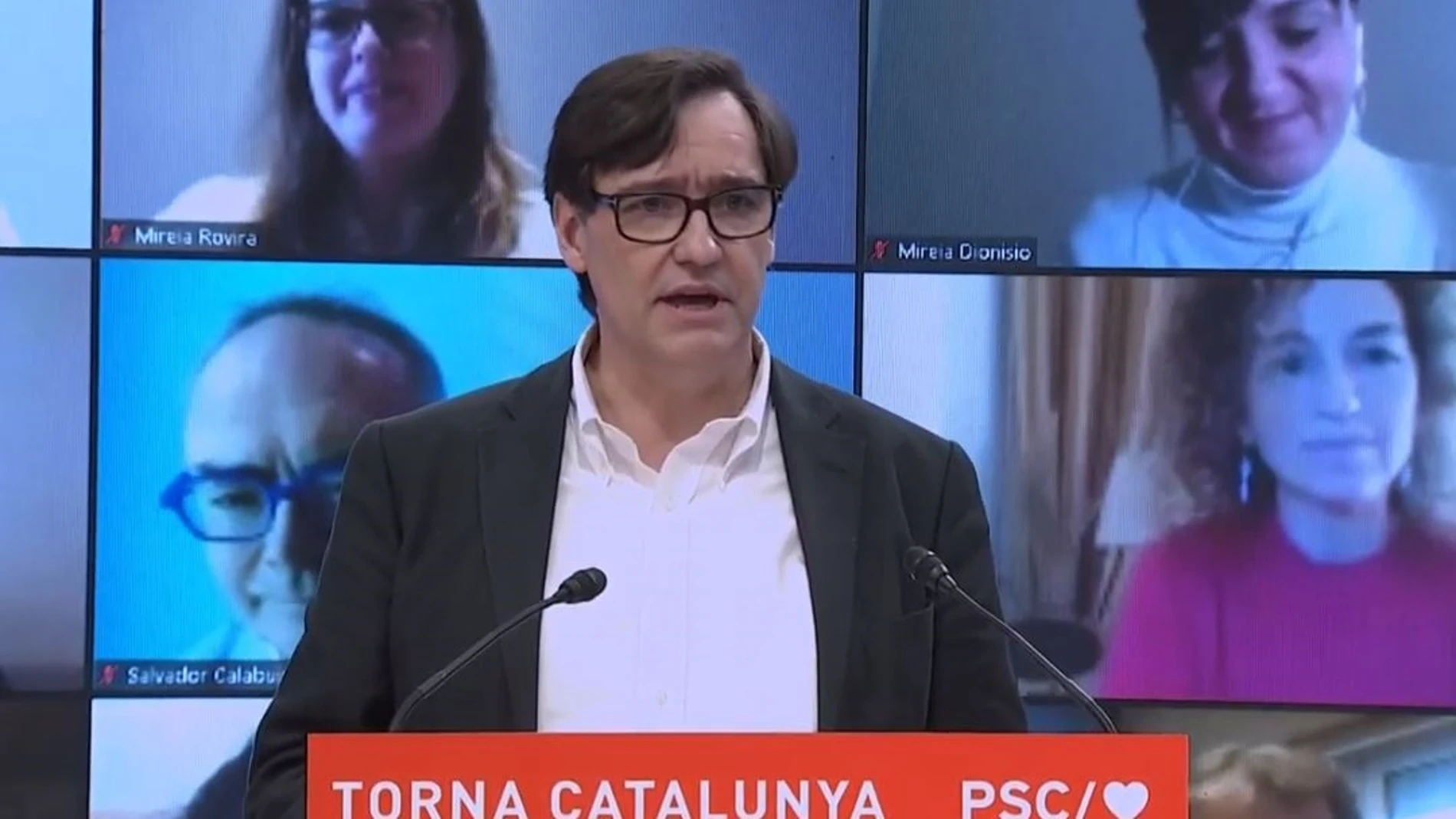 El ministro de Sanidad y candidato del PSC a las elecciones catalanas, Salvador Illa.PSC03/01/2021