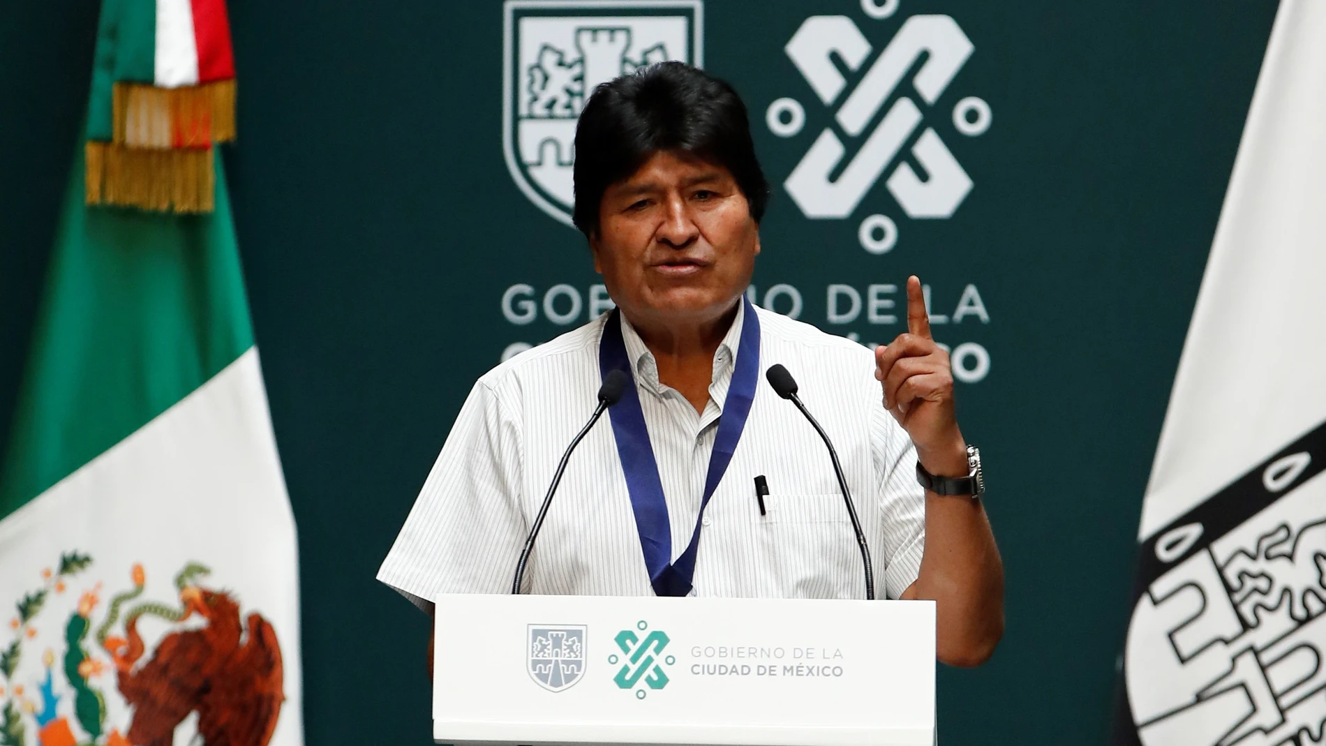 El expresidente de Bolivia, Evo Morales, durante un acto en Ciudad de México (México), en una imagen de archivo
