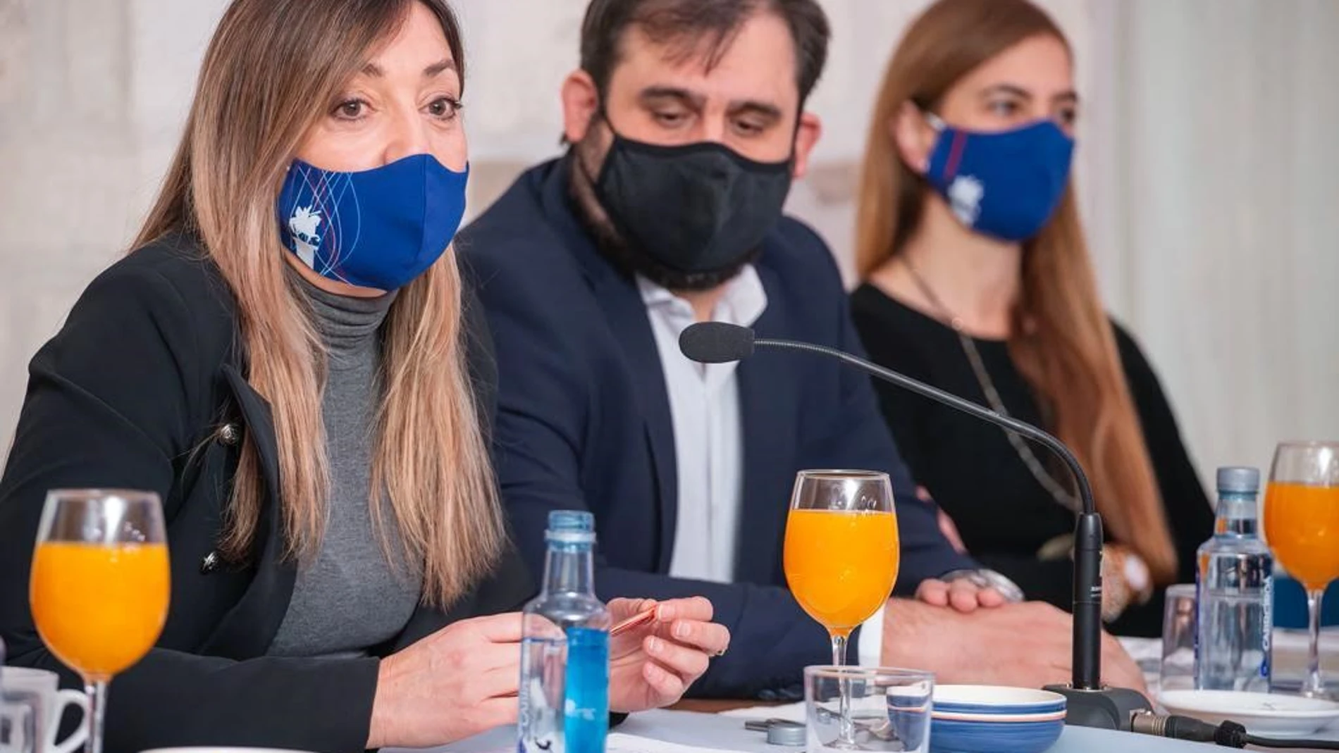 La portavoz del PP de Burgos, Carolina Blasco, hace balance del año en un desayuno informativo