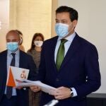 Los portavoces de los Grupos Parlamentarios del PP y Cs, Raúl de la Hoz y David Castaño registran las enmiendas