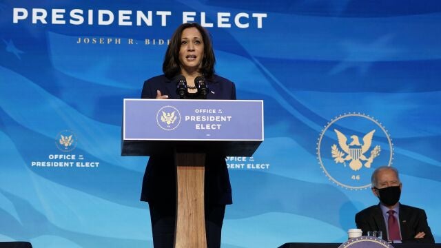 La vicepresidenta electa Kamala Harris
