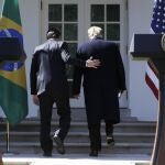 El presidente de EE UU., Donald Trump, con el presidente brasileño Jair Bolsonaro