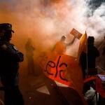 Manifestación frente al Congreso de los Diputados en contra de la «Ley Celaá»