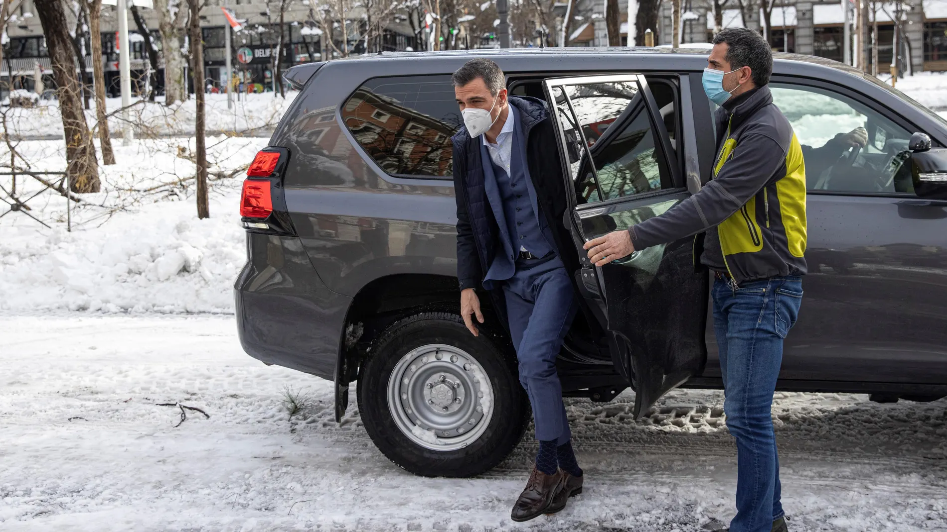 El presidente del Gobierno, Pedro Sánchez, se desplaza este domingo al Ministerio del Interior para presidir la reunión del CECOD, el Comité Estatal de Coordinación y Dirección del sistema nacional de Protección Civil para evaluar los efectos del temporal Filomena.