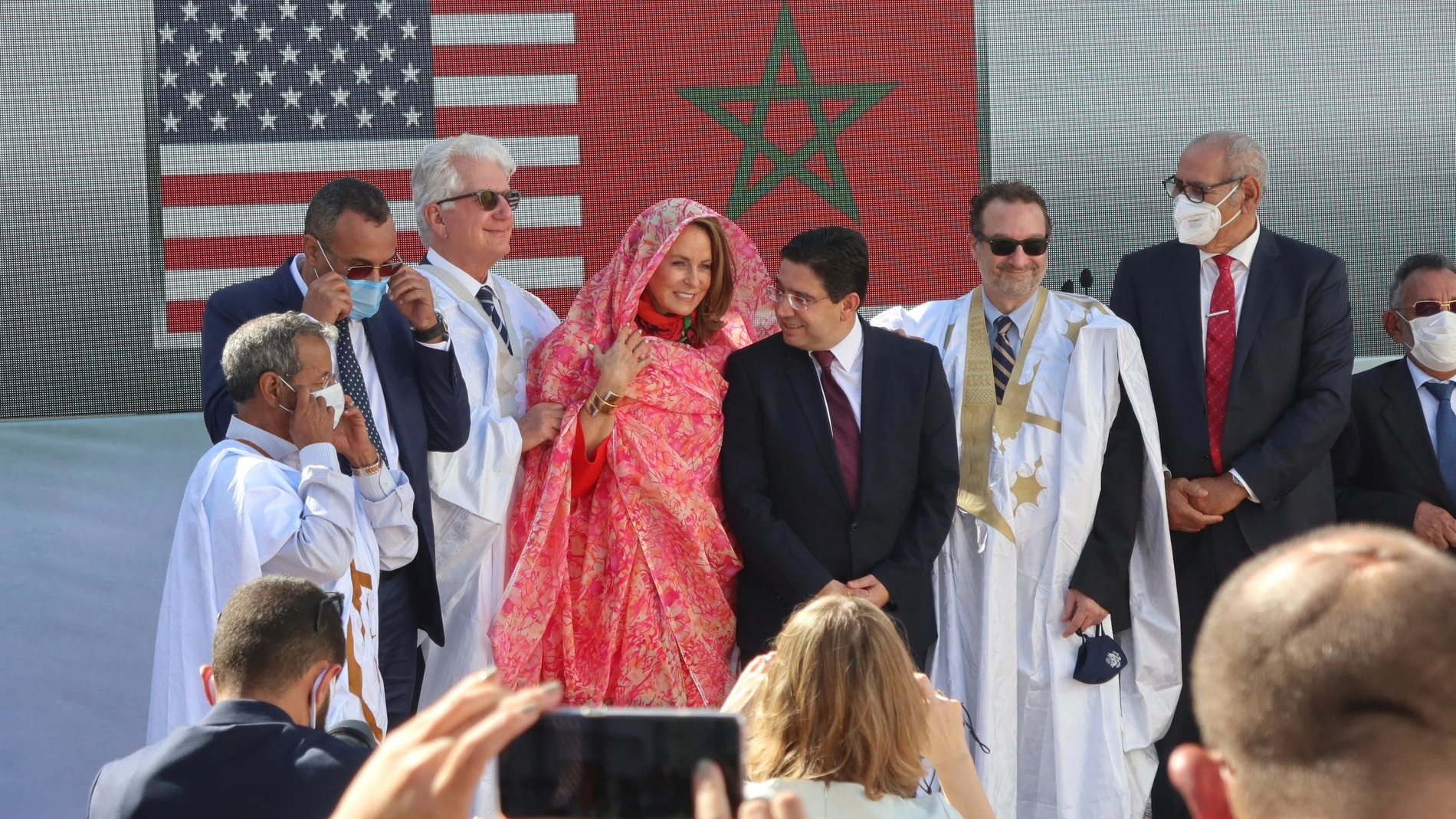 Primera visita de delegación oficial de EE UU al Sáhara Occidental, en la imagen en Dajla
