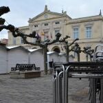 Establecimientos hosteleros cerrados en la Plaza Mayor de Palencia