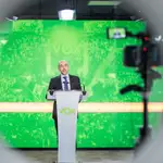 El vicepresidente de Acción Política de Vox, Jorge Buxadé en rueda de prensa
