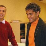 Cristóbal Soria y Dani Alves.