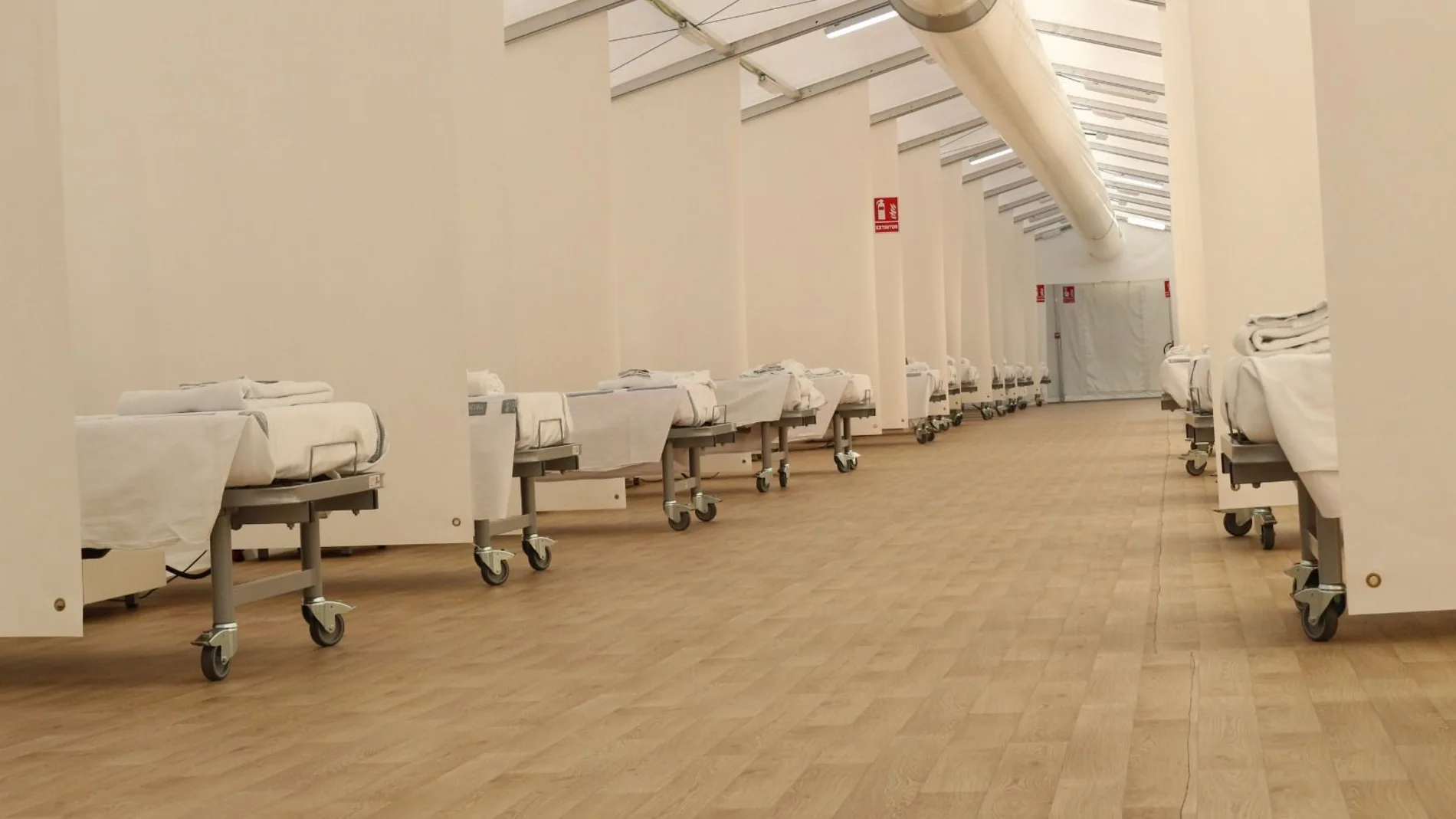 Imagen de uno de los hospitales de campaña de la Comunitat Valenciana