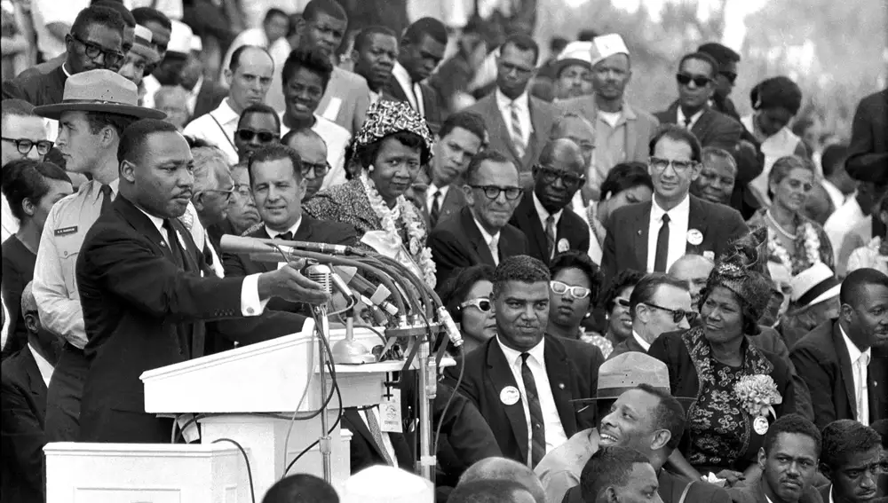 Martin Luther King Jr., durante el discurso &quot;I have a dream&quot;