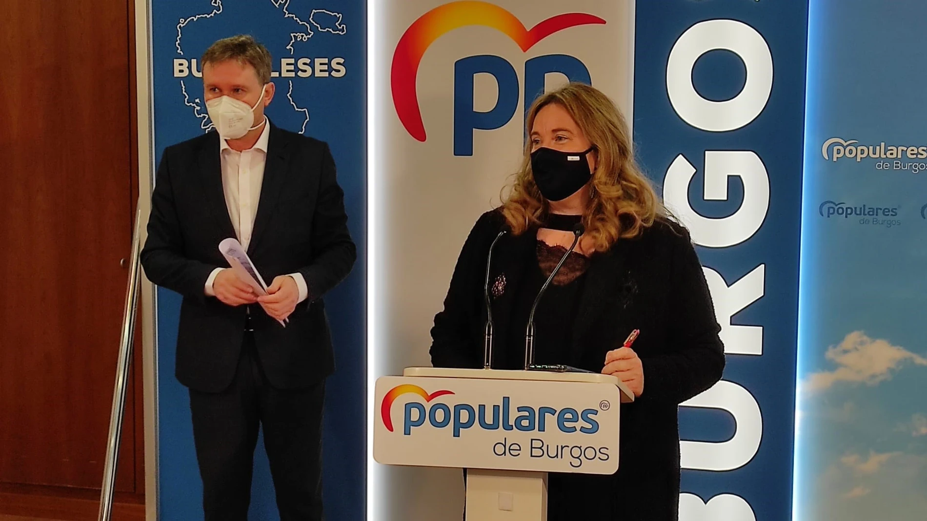 Javier Lacalle y Cristina Ayala, senadores del PP por Burgos.