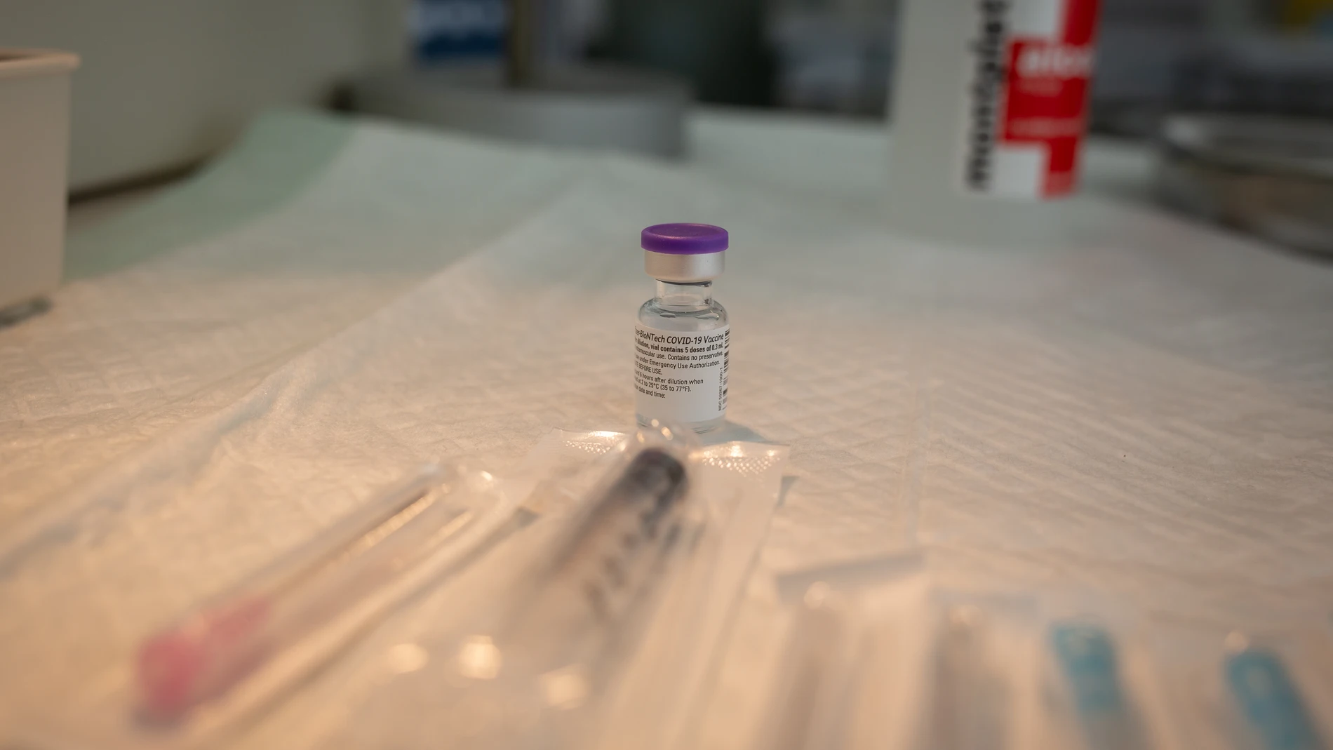 Una dosis de la vacuna de Pfizer-BioNtech contra la Covid-19