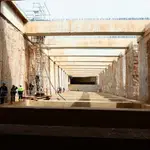 Obras del túnel el pasado mes de mayo