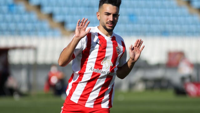 Manu Morlanes con el Almería.