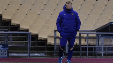 El entrenador del FC Barcelona, Ronald Koeman