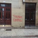 Pintadas contras las Policías en la Parte Vieja donostiarra tras incidentes por las medidas anticovidEUROPA PRESS18/01/2021
