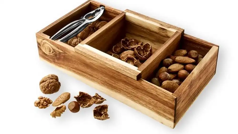 Caja de madera para frutos secos