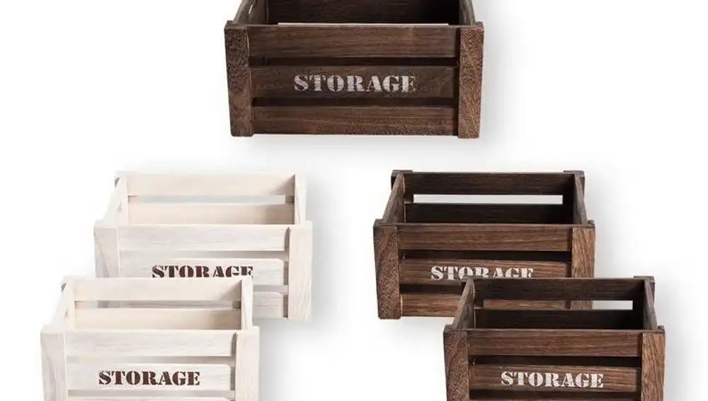 Cajas de madera para almacenar