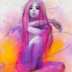 LA Fuente: Obra Lady Chromatica del artista Iván MIEDHO