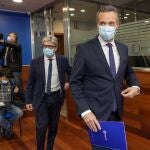 El portavoz del grupo parlamentario popular en la Asamblea Regional de Murcia Joaquín Segado