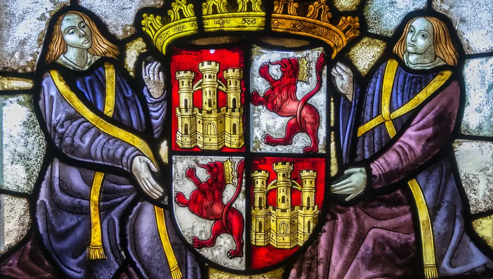 Escudo de León incorporado al de Castilla.