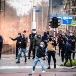 Disturbios en Eindhoven, ayer
