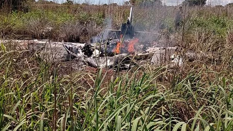 Estado en el que quedó la avioneta en la que viajaban los miembros del Palmas.