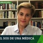 La presidenta de la Sociedad Valenciana de Medicina Familiar y Comunitaria, María Ángeles Medina, durante su intervención en 'laSexta Noche'