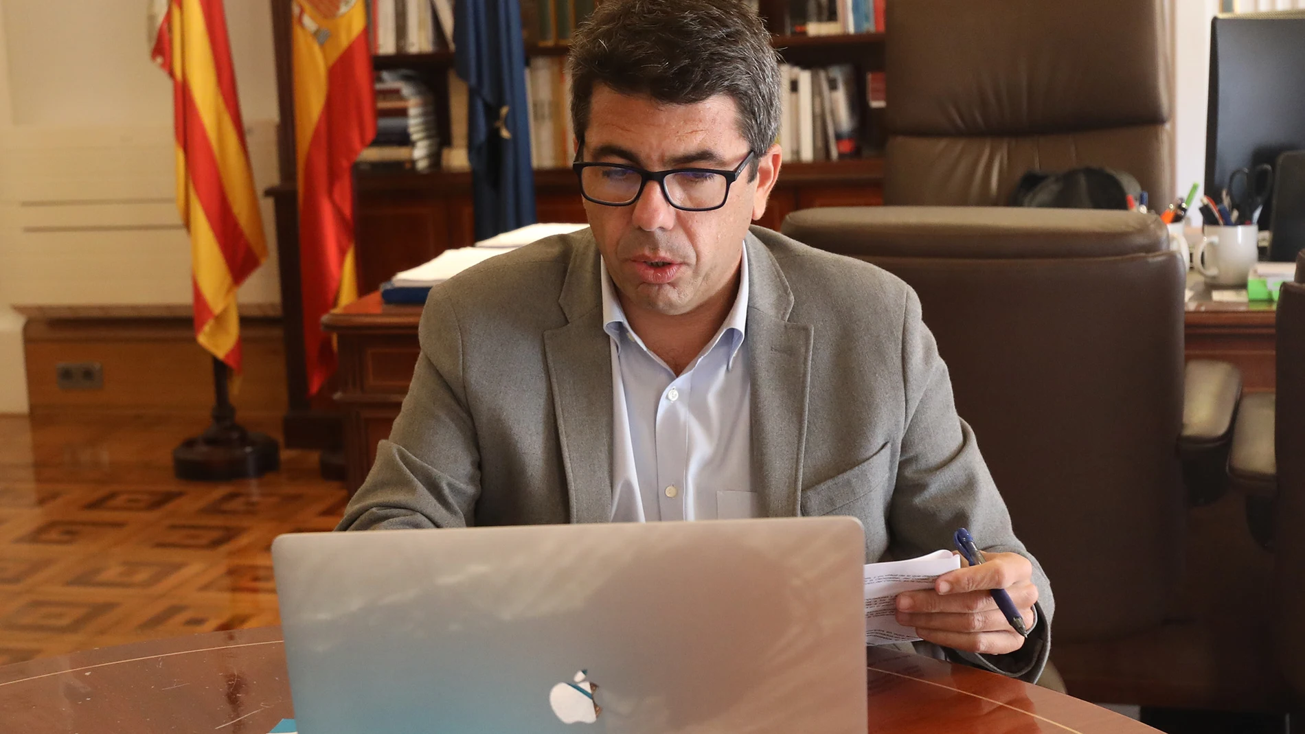 El presidente provincial del PP de Alicante, Carlos Mazón