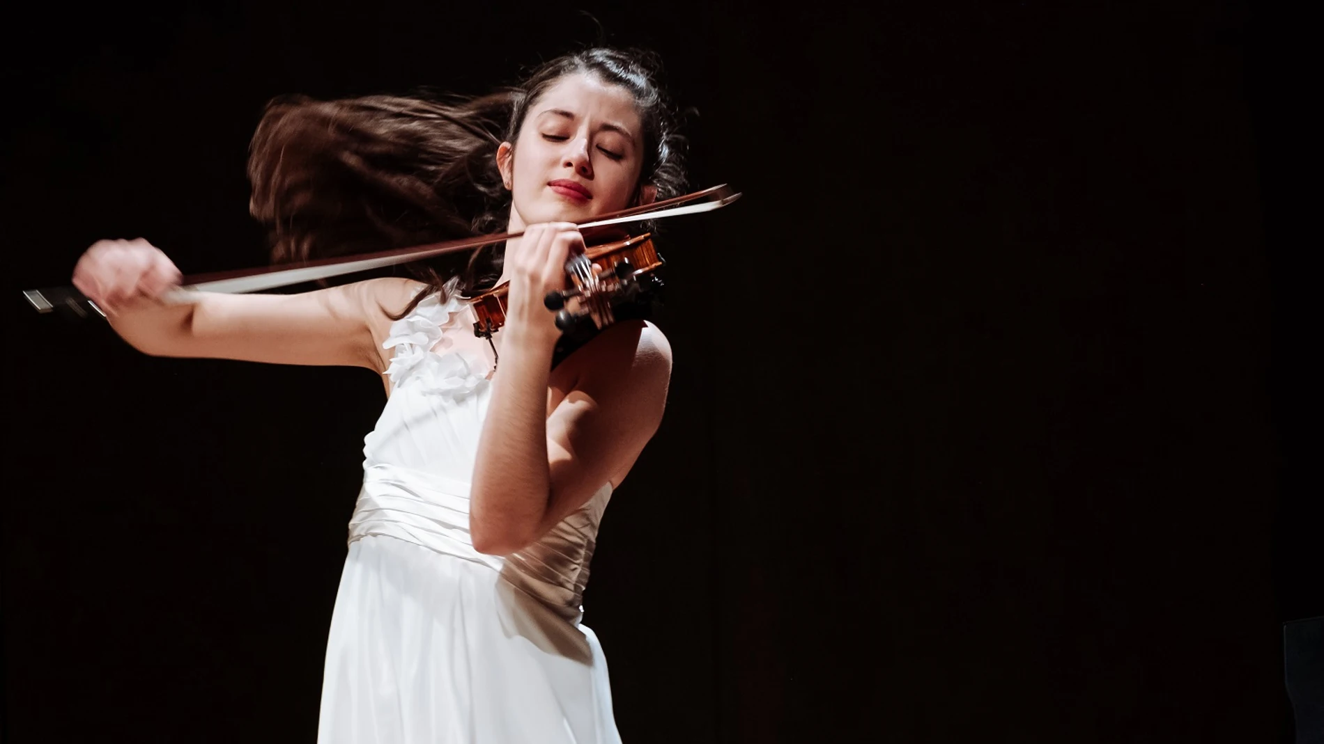 La joven violinista María Dueñas